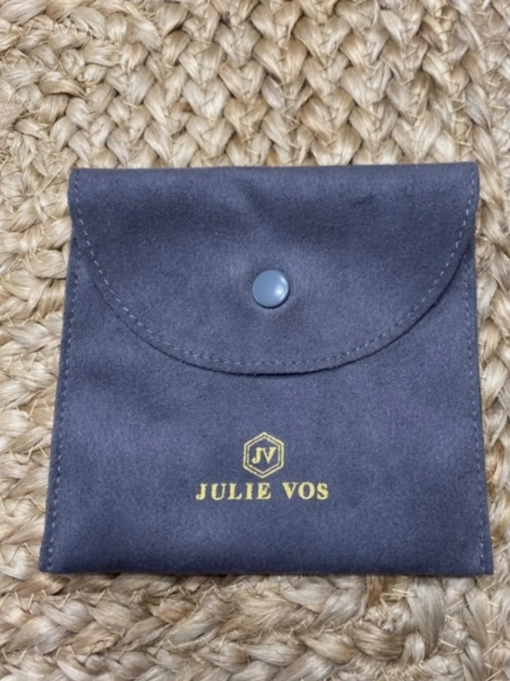 Julie Vos Black Stone Statement Necklace with box & pouch